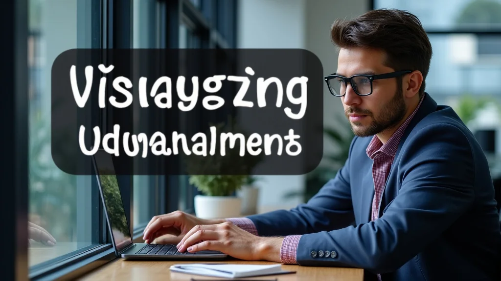 The image shows a colorful infographic illustrating steps for visualizing career advancement.