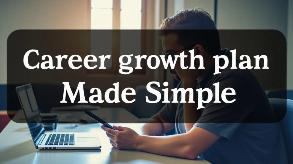 The image shows a simplified, clear visual roadmap for your career growth plan, making it easy to follow.